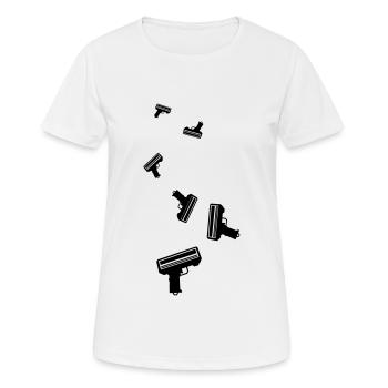 Weapon Money Rain - Women's Breathable T-Shirt - white - Front - AI Model Female 172 dark (172cm)