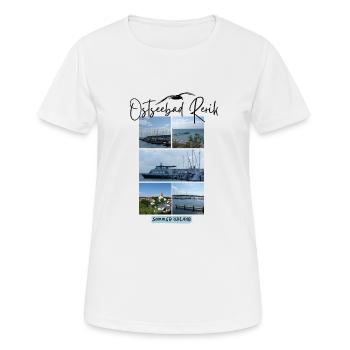 Rerik Vacances balnéaires de la mer Baltique entre le lagon et la mer Baltique - T-shirt respirant Femme - blanc - Devant - AI Model Female 172 dark (172cm)