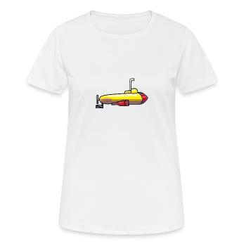 Submarine - Women's Breathable T-Shirt - white - Front - AI Model Female 172 dark (172cm)