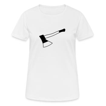 Küchenbeil Beil - Frauen T-Shirt atmungsaktiv - Weiß - Vorne - AI Model Female 172 dark (172cm)