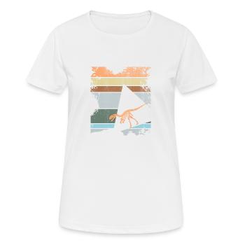 Dinosaurier - Frauen T-Shirt atmungsaktiv - Weiß - Vorne - AI Model Female 172 dark (172cm)