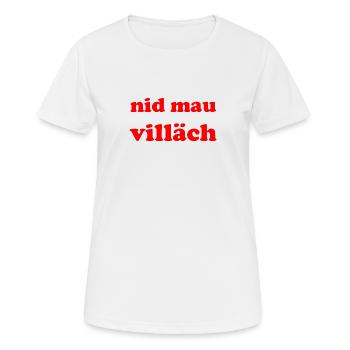 Nid mau - T-shirt respirant Femme - blanc - Devant - AI Model Female 172 dark (172cm)