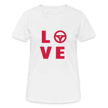 Fahrer Fahren Sport Auto Spieler - Frauen T-Shirt atmungsaktiv - Weiß - Vorne - AI Model Female 172 dark (172cm)