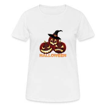 Halloween - Frauen T-Shirt atmungsaktiv - Weiß - Vorne - AI Model Female 172 dark (172cm)