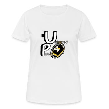 Unlimited Person Excellent - Frauen T-Shirt atmungsaktiv - Weiß - Vorne - AI Model Female 172 dark (172cm)