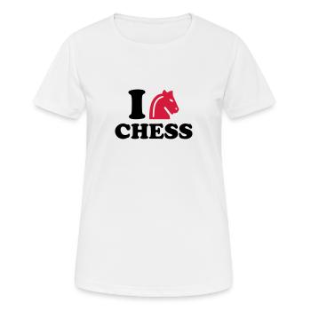 Schach - Frauen T-Shirt atmungsaktiv - Weiß - Vorne - AI Model Female 172 dark (172cm)