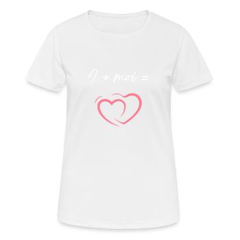 Je suis célibataire... - T-shirt respirant Femme - blanc - Devant - AI Model Female 172 dark (172cm)