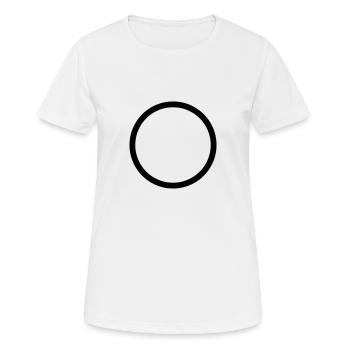 Cercle - T-shirt respirant Femme - blanc - Devant - AI Model Female 172 dark (172cm)