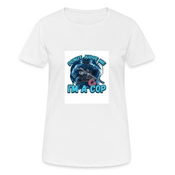 Donut Judge Me Im A Cop - Frauen T-Shirt atmungsaktiv - Weiß - Vorne - AI Model Female 172 dark (172cm)
