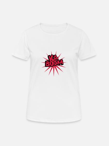 kaboom - Women's Breathable T-Shirt - white