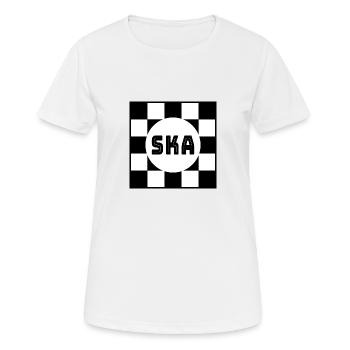 SKA - T-shirt respirant Femme - blanc - Devant - AI Model Female 172 dark (172cm)