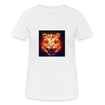 Chaoten Gaming2 - Frauen T-Shirt atmungsaktiv - Weiß - Vorne - AI Model Female 172 dark (172cm)