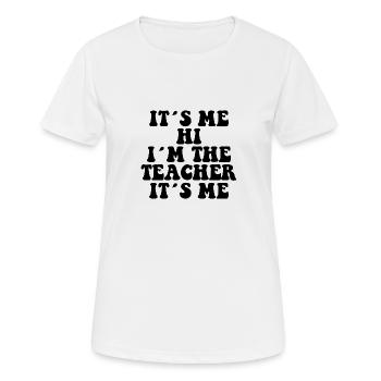 Drôle de professeur - T-shirt respirant Femme - blanc - Devant - AI Model Female 172 dark (172cm)