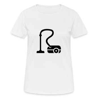 Aspirateur - T-shirt respirant Femme - blanc - Devant - AI Model Female 172 dark (172cm)