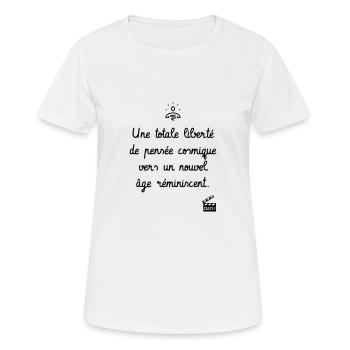 Skippy le Grand Gourou - Les Inconnus - Humour - T-shirt respirant Femme - blanc - Devant - AI Model Female 172 dark (172cm)