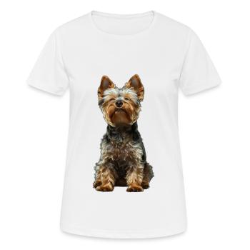 Yorkshire Terrier - Women's Breathable T-Shirt - white - Front - AI Model Female 172 dark (172cm)