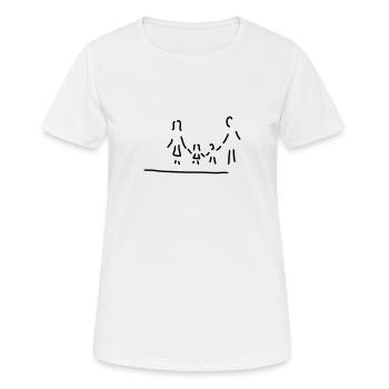 familie mutter vater kinder - Frauen T-Shirt atmungsaktiv - Weiß - Vorne - AI Model Female 172 dark (172cm)