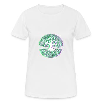 noeud celtique - T-shirt respirant Femme - blanc - Devant - AI Model Female 172 dark (172cm)