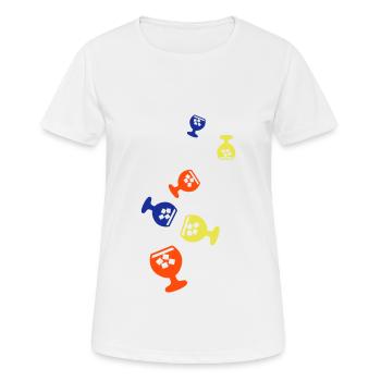 Icône du whisky - T-shirt respirant Femme - blanc - Devant - AI Model Female 172 dark (172cm)
