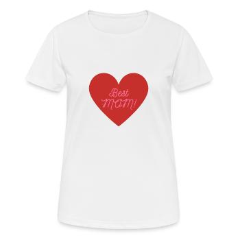Best Mom - Frauen T-Shirt atmungsaktiv - Weiß - Vorne - AI Model Female 172 dark (172cm)