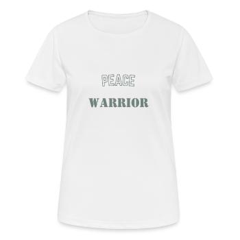 Krieger des Friedens - Frauen T-Shirt atmungsaktiv - Weiß - Vorne - AI Model Female 172 dark (172cm)