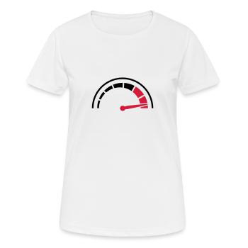Speedometer quick lawn - Women's Breathable T-Shirt - white - Front - AI Model Female 172 dark (172cm)