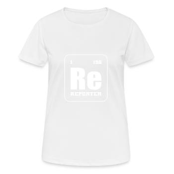 Periodische Elemente Sender Geschenk - Frauen T-Shirt atmungsaktiv - Weiß - Vorne - AI Model Female 172 dark (172cm)
