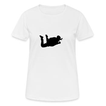 Cavalier - T-shirt respirant Femme - blanc - Devant - AI Model Female 172 dark (172cm)
