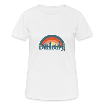 Duisburg Stadt Industrie Kohle Ruhrpott - Frauen T-Shirt atmungsaktiv - Weiß - Vorne - AI Model Female 172 dark (172cm)
