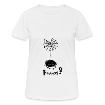 Spider svg - Frauen T-Shirt atmungsaktiv - Weiß - Vorne - AI Model Female 172 dark (172cm)