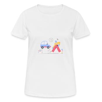 Pablo - Car service - Frauen T-Shirt atmungsaktiv - Weiß - Vorne - AI Model Female 172 dark (172cm)