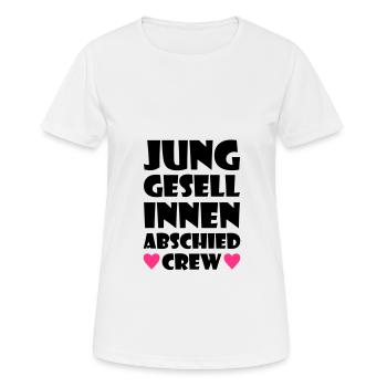 Hen Party Crew Hen - Women's Breathable T-Shirt - white - Front - AI Model Female 172 dark (172cm)