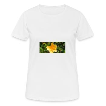 Kanarische Flora - Frauen T-Shirt atmungsaktiv - Weiß - Vorne - AI Model Female 172 dark (172cm)