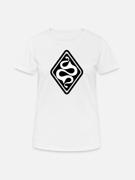 Latene Celtic symbol black white - Women's Breathable T-Shirt - white