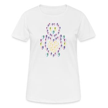 Bébé hibou d'amour. - T-shirt respirant Femme - blanc - Devant - AI Model Female 172 dark (172cm)