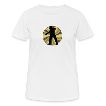 Équipe de cricket Cricket - T-shirt respirant Femme - blanc - Devant - AI Model Female 172 dark (172cm)