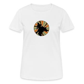 Conduite de Stunt Quad - T-shirt respirant Femme - blanc - Devant - AI Model Female 172 dark (172cm)