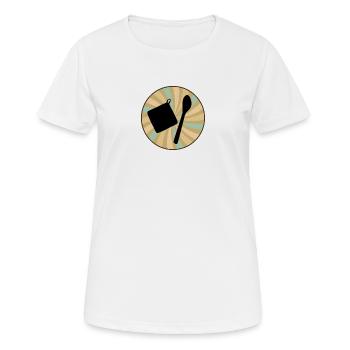 Gâteaux de produits de boulangerie - T-shirt respirant Femme - blanc - Devant - AI Model Female 172 dark (172cm)