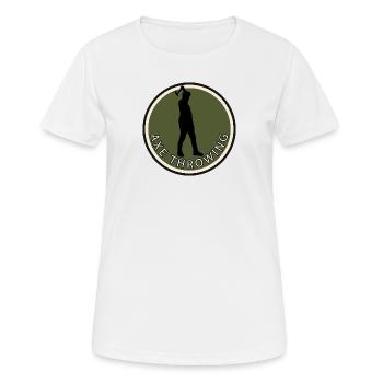 Hache de lancer de hache Double hache - T-shirt respirant Femme - blanc - Devant - AI Model Female 172 dark (172cm)