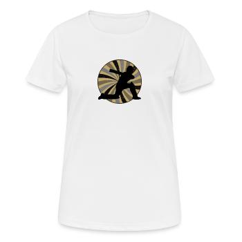 Pitcher Cricketspieler Cricketmannschaft - Frauen T-Shirt atmungsaktiv - Weiß - Vorne - AI Model Female 172 dark (172cm)