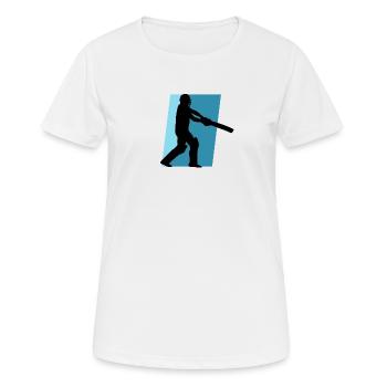 Pitcher Sports Cricketer - Women's Breathable T-Shirt - white - Front - AI Model Female 172 dark (172cm)