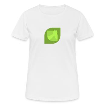 Starker Mann Armdrücken Bankdrücken - Frauen T-Shirt atmungsaktiv - Weiß - Vorne - AI Model Female 172 dark (172cm)