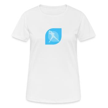 Dodgeball Ball Sports Équipe de Dodgeball - T-shirt respirant Femme - blanc - Devant - AI Model Female 172 dark (172cm)