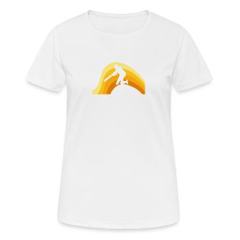 Pitcher Cricketteam Cricket - Frauen T-Shirt atmungsaktiv - Weiß - Vorne - AI Model Female 172 dark (172cm)