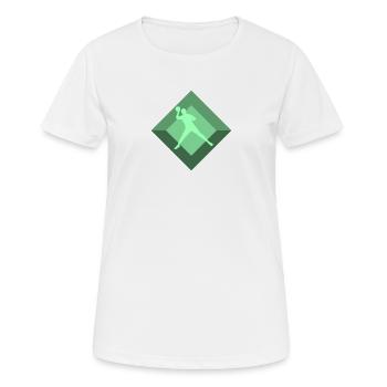 Dodgeball Équipe Sports de balle - T-shirt respirant Femme - blanc - Devant - AI Model Female 172 dark (172cm)