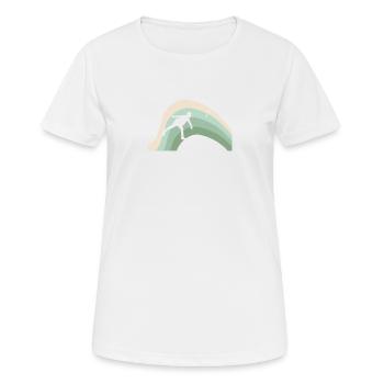 Hache Lancer de hache - T-shirt respirant Femme - blanc - Devant - AI Model Female 172 dark (172cm)