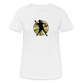 Team Ball Sports - Women's Breathable T-Shirt - white - Front - AI Model Female 172 dark (172cm)