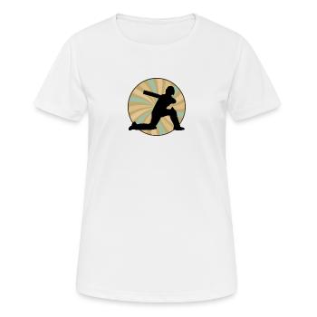 Pitcher Cricket Cricketteam - Frauen T-Shirt atmungsaktiv - Weiß - Vorne - AI Model Female 172 dark (172cm)