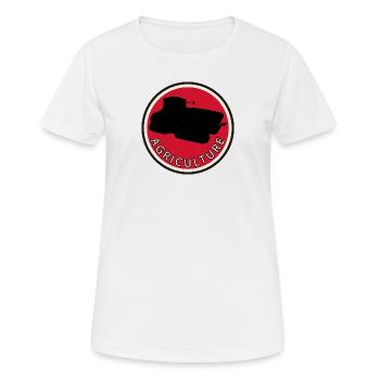 Landwirt Hof - Frauen T-Shirt atmungsaktiv - Weiß - Vorne - AI Model Female 172 dark (172cm)