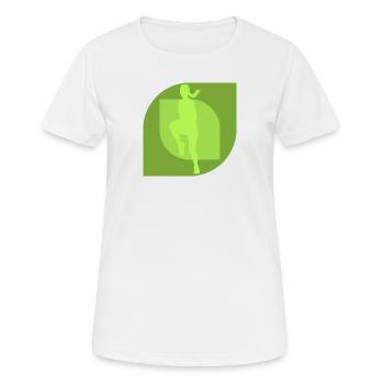 Aerobics Exercise Training - Women's Breathable T-Shirt - white - Front - AI Model Female 172 dark (172cm)